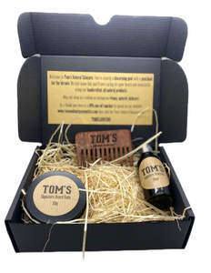 Tom’s Natural Skincare signature beard care collection