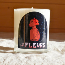 Load image into Gallery viewer, Desert Queen "Les Fleurs" Lemongrass and black pepper essential oil scented candle