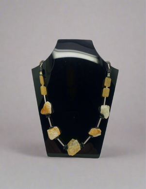 Jean French Citrine and sterling silver necklace