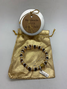 Made by Dipti reiki infused “Believe ” bracelet