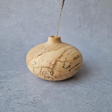Sunny Beaux Spalted Beech squat vase (Sunny79)