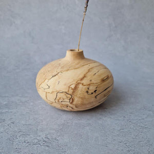 Sunny Beaux Spalted Beech squat vase (Sunny79)