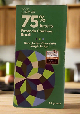 Coco Caravan 75% Arturo - Brazil bean to bar chocolate bar 60g