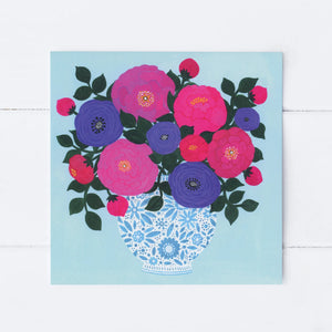 Sian Summerhayes "Peony Bouquet" greetings card