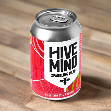 Hive Mind Honey and rhubarb mead 330ml 4%ABV