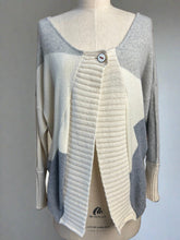 Load image into Gallery viewer, Nimpy Clothing upcycled 100% cashmere boxy cardigan medium front 