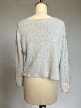 Load image into Gallery viewer, Nimpy Clothing Upcycled 100% cashmere light grey cardigan small/medium