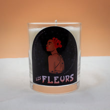 Load image into Gallery viewer, Desert Queen "Les Fleurs" Lemongrass and black pepper essential oil scented candle