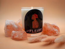 Load image into Gallery viewer, Desert Queen "Les Fleurs" Lemongrass and black pepper essential oil scented candle