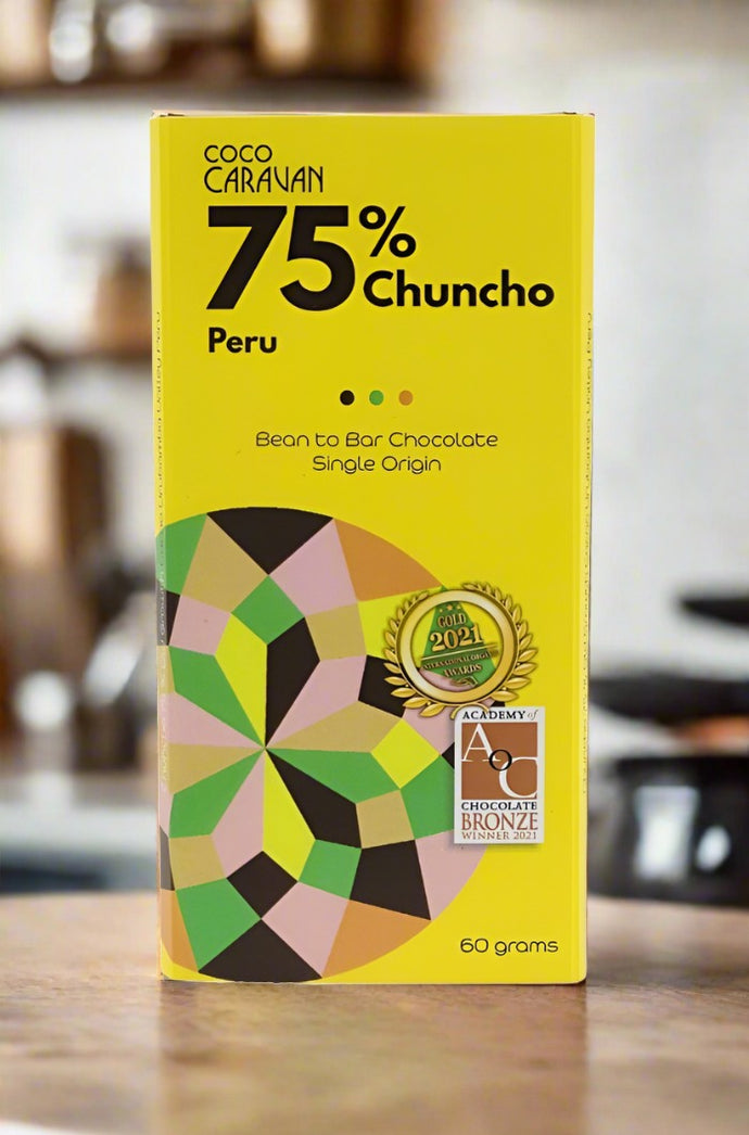 Coco Caravan Chuncho 75% bean to bar chocolate bar 60g