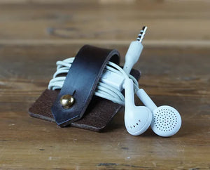 Neil Griffin Leather cable wrap