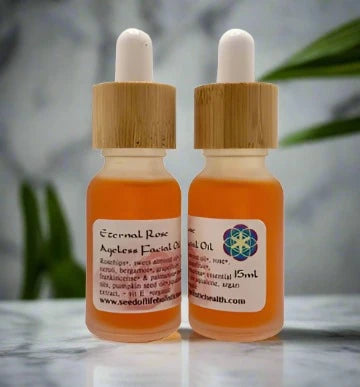 Seed of Life Holistic Health “Eternal Rose” organic ageless face oil 15ml dropper pipette