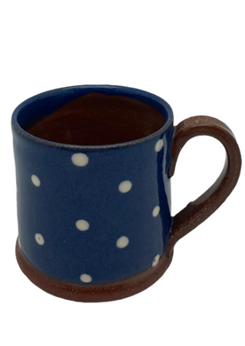 Bridget Williams Pottery polka dot espresso mug (BW80)