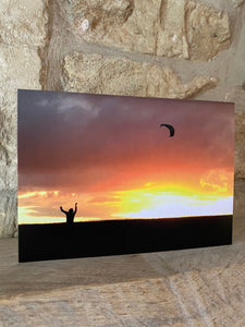 Cotswolds Cards "Sunset (kite flying)" greetings card