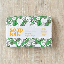 Load image into Gallery viewer, Soap Folk Apple spice organic soap 105g