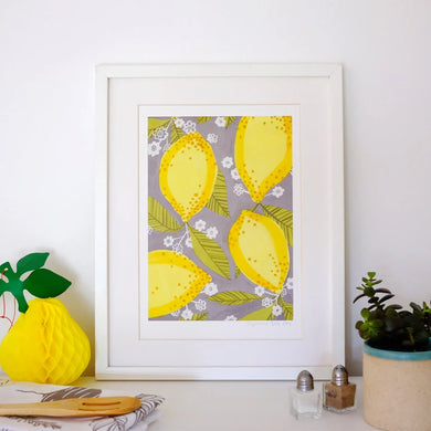 Stephanie Cole Design “Lemons” A4 print 
