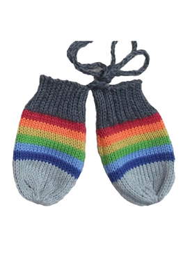 Amanda Hawkins Knitwear Hand knitted cotton mittens