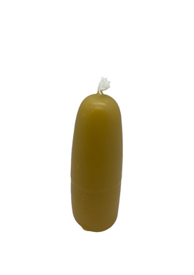 Stubby beeswax candle