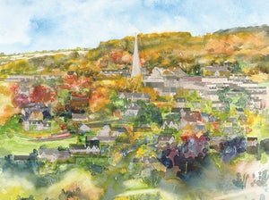 Alison Vickey artist "Painswick from Wick Street" post card