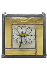 Load image into Gallery viewer, Liz Dart Stained Glass Daisy panel 