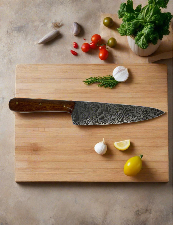 Scratch knives Damascus kitchen knife 15cm blade