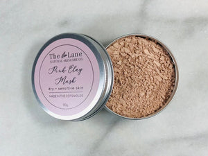 The Lane Natural Skincare Company Pink clay mask 20g tin (The lane)
