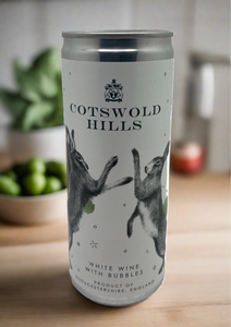 Cotswold Hills White wine with bubbles 250ml can 12% ABV