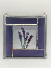 Load image into Gallery viewer, Liz Dart Stained Glass lavender panel