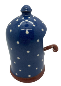 Bridget Williams Pottery polka dot salt pig (BW76p)