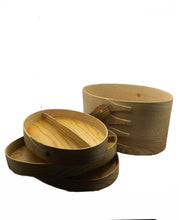 Load image into Gallery viewer, Carpenter’s Woodcraft shaker sewing box with 2 inner trays ash and pine (SC)
