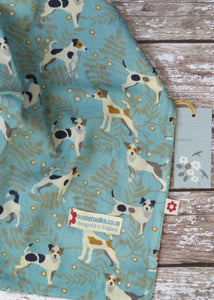 Susie Faulks Jack Russel cotton scarf (FAULKS)