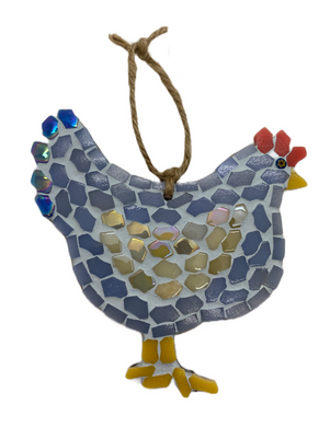 Jane Bolton mosaic hen (JB)