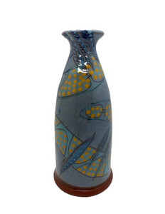 Bridget Williams pottery “micro blue” small vase (BW53m)