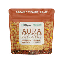 Load image into Gallery viewer, Feel Complete Aura organic Celtic sea salt infused with black pepper and turmeric with added Vitamin D   