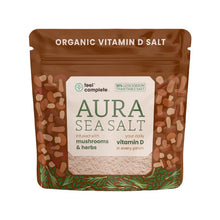 Load image into Gallery viewer, Feel complete Aura organic Celtic sea salt infused with mushroom and herbs Vitamin D 