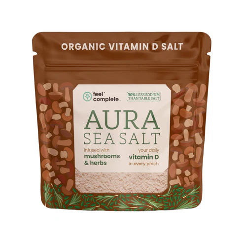 Feel complete Aura organic Celtic sea salt infused with mushroom and herbs Vitamin D 