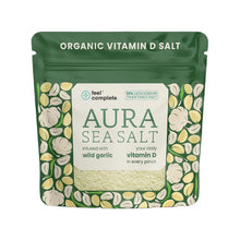 Load image into Gallery viewer, Feel Compete Aura organic Celtic sea salt infused with wild garlic with added vitamin D