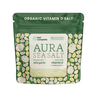 Feel Compete Aura organic Celtic sea salt infused with wild garlic with added vitamin D