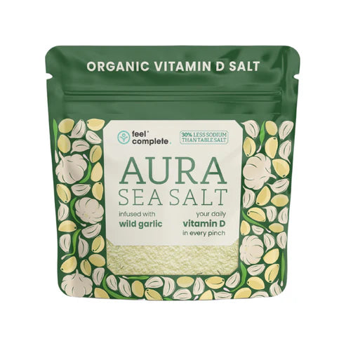 Feel Compete Aura organic Celtic sea salt infused with wild garlic with added vitamin D
