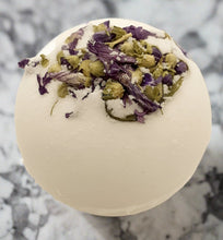 Load image into Gallery viewer, Bathe in Stroud bath bomb “Breathe” Lavender and Eucalyptus essential oils bath bomb