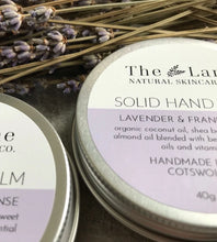 Load image into Gallery viewer, The Lane Natural Skincare Company Lavender and Frankincense solid hand balm 40g (thelane)