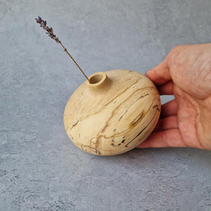Sunny Beaux Spalted Beech squat vase (Sunny79)
