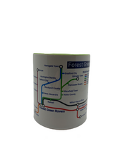 Load image into Gallery viewer, Forest Green Rovers Football Club London Underground style mug (Metro)