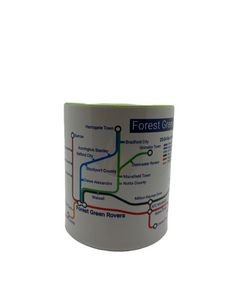 Forest Green Rovers Football Club London Underground style mug (Metro)