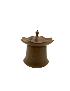 Cotswold Woodturning Beech Octagonal  pagoda box round base (MM 129)