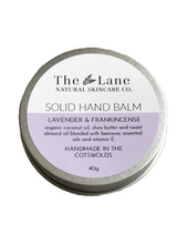 Load image into Gallery viewer, The Lane Natural Skincare Company Lavender and Frankincense solid hand balm 40g (thelane)