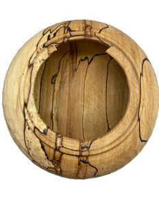 Carpenter’s Woodcraft locking lidded box spalted beech turned on a pole lathe