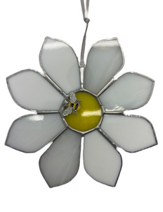 Liz Browning Glass Creations Flower stained glass hanging