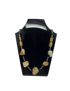 Jean French Citrine and sterling silver necklace (JF53N)