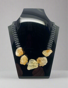 Jean French Citrine and Jasper necklace (JF40N)